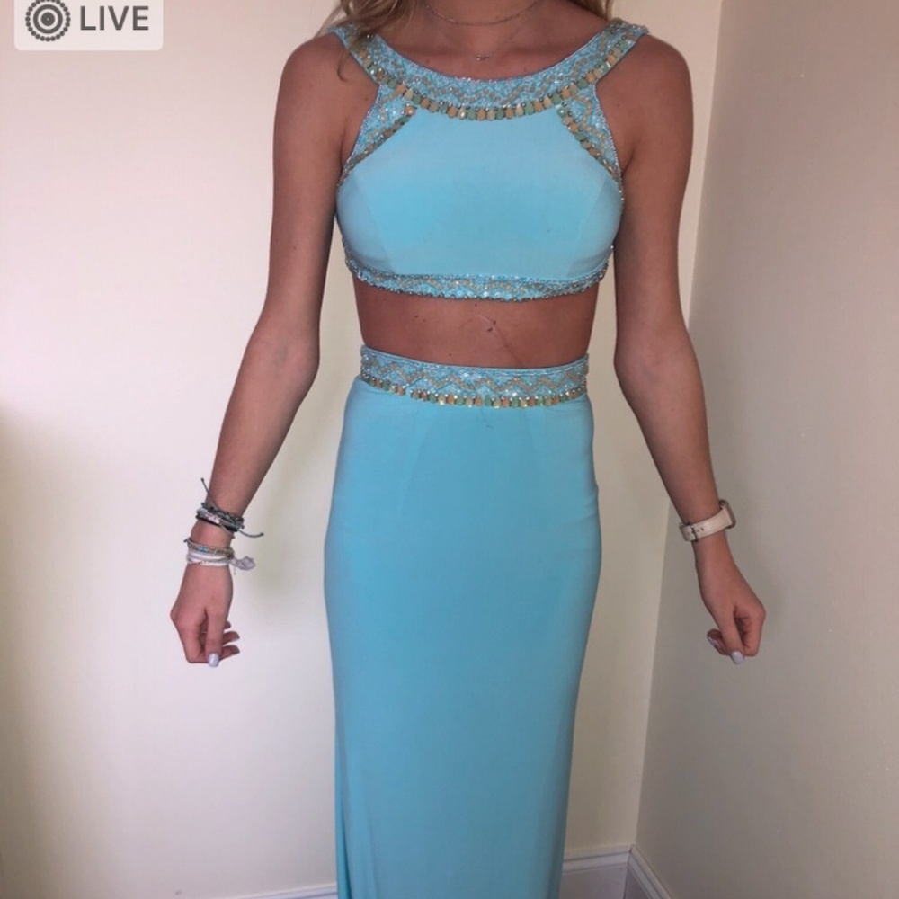Sherri Hill two piece prom dress